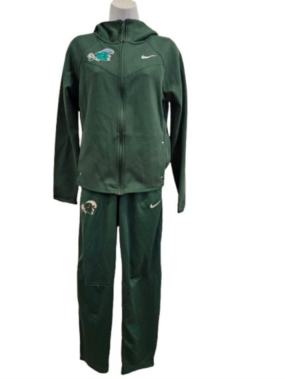 NWOT Nike Tulane Green Wave Women’s Medium Tracksuit Hoodie Pants Set Green